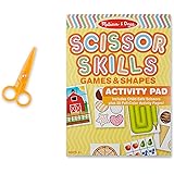 Melissa & Doug Scissor Skills Activity Book With Pair of Child-Safe Scissors (20 Pages)