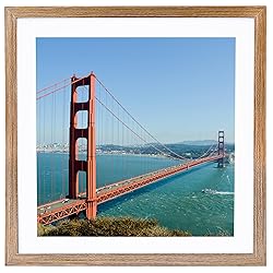 HEYTUYA 12x12 inch Picture Frame Rustic Brown for