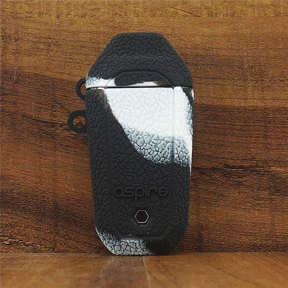 ModShield for Aspire AVP Silicone Case ByJojo Protective Cover Sleeve Shield Wrap Skin (White/Black)