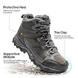 NORTIV 8 Men's Waterproof Hiking Boots Outdoor Mid