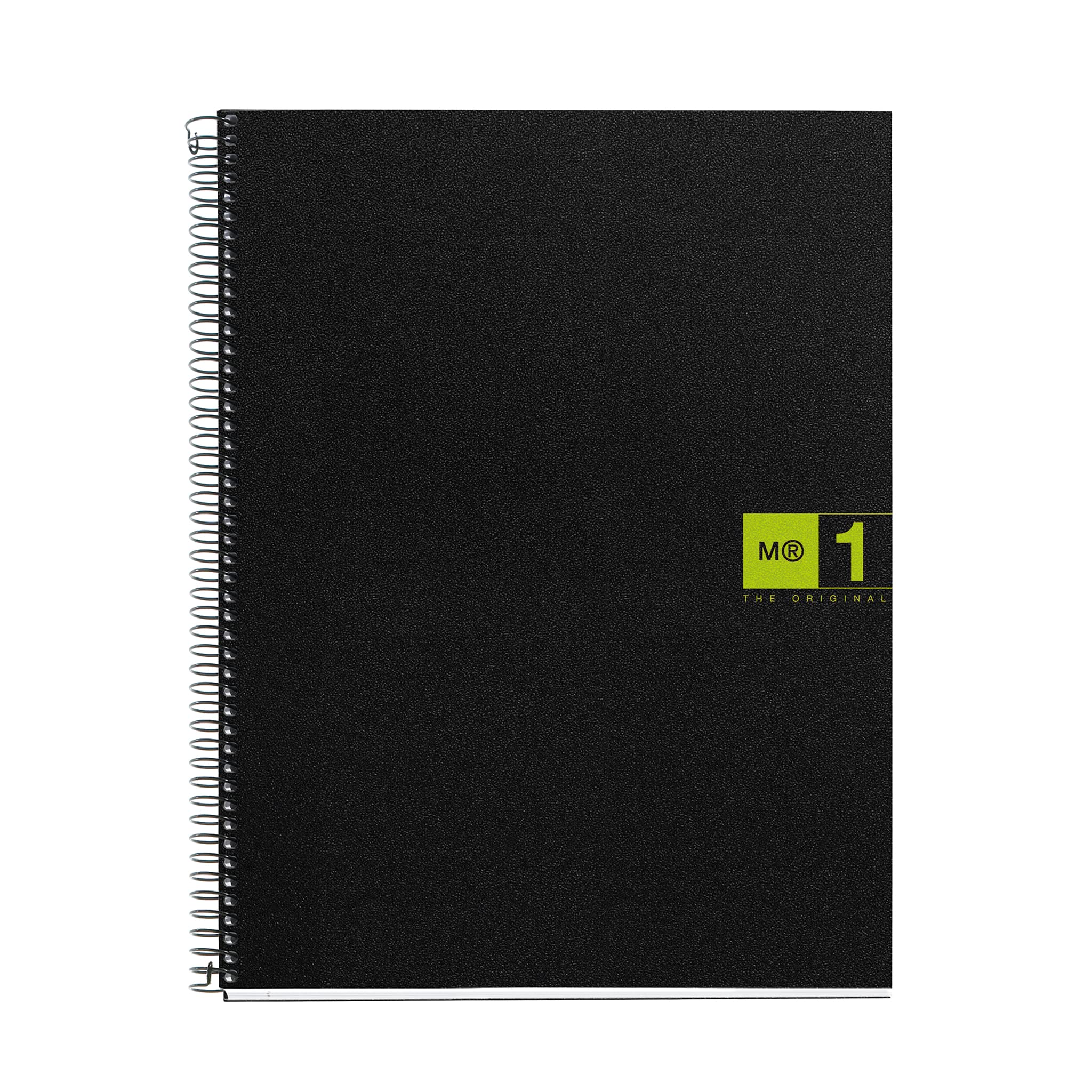 Miquel Rius 2474 - Notebook A4, 80 sheets, 70g, black color , sheets with green band