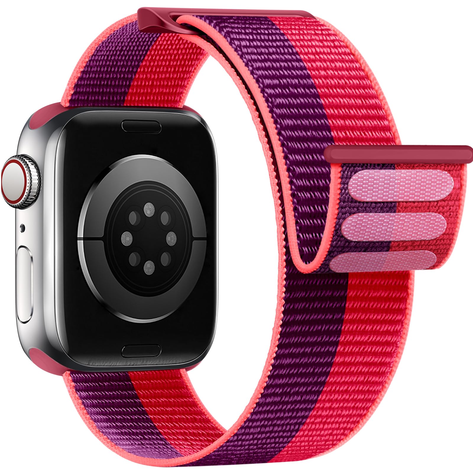 Yoohoo Nylon Straps Compatible with Apple Watch Straps 44mm 45mm 46mm 49mm 42mm(Series 3/2/1) Women Men,Upgraded Soft Nylon Replacement WatchBands for iWatch Series 11 10 9 8 7 6 5 4 3 2 1 SE3 Ultra3