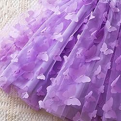 TTYAOVO Toddler Baby Girl Dress 3D Butterfly Summer