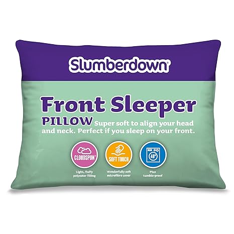 Slumberdown Front Sleeper Pillow White Amazon Co Uk Kitchen Home