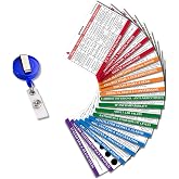 Intensive Care Nurse Essentials &amp; RN Badge Buddy Reference Cards &ndash; Critical Care Survival Guide for ER &amp; Cardiac Nurses &ndash; Waterproof Pocket Cheat Sheets with ACLS EKG Vents &amp; Labs