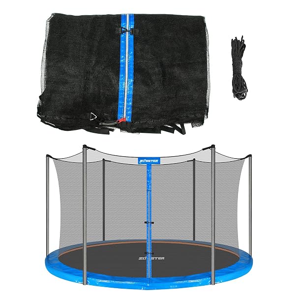 12 FT TRAMPOLINE REPLACEMENT SAFETY ENCLOSURE NET FOR...