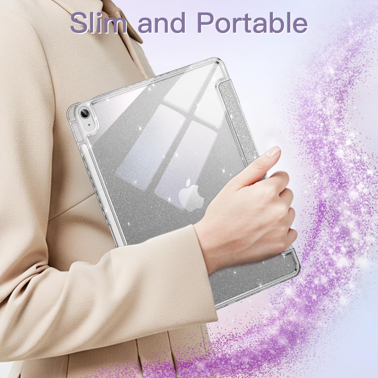 BLOSOMEET Clear Glitter Case For IPad A16 11th Generation