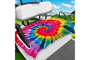 ENYORSEL Golf Cart Seat Covers, Unique Golf Cart Seat Towel Blanket, Golf Cart Accessories for EZGO, Yamaha, Club Cars, Icon and More, 100% Microfiber Keeps Seat Warm and Comfortable, 51'' x 31''
