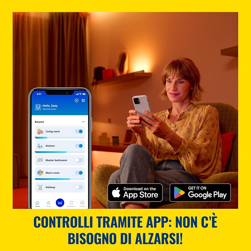 Wi-Fi Smart Plug, Presa di corrente tipo F, Confezione da 4