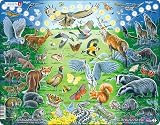 Larsen NB11 Night and Day English Edition 60 Piece Jigsaw Puzzle Tray Frame view 12