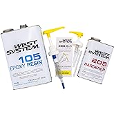 West System 105-B Gallon Resin &amp; 205-B Hardener | Includes Pumps | Take on larger boat building and repair projects with this fast-cure gallon resin, hardener, and pump bundle.