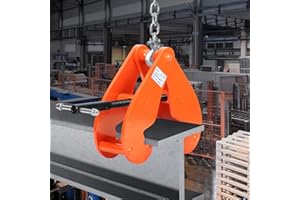 Nisorpa 11000lbs/5 Ton Heavy Duty Vertical Beam Clamp, 3.14-12.59 Inch Adjustable Opening Range, Working Load Capacity I Beam Lifting Clamp for Rigging Steel Beam Clamp Tool