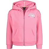 Nautica Girls' Logo Sweatshirt, Fleece Hoodie With Full-zip Front & Pockets
