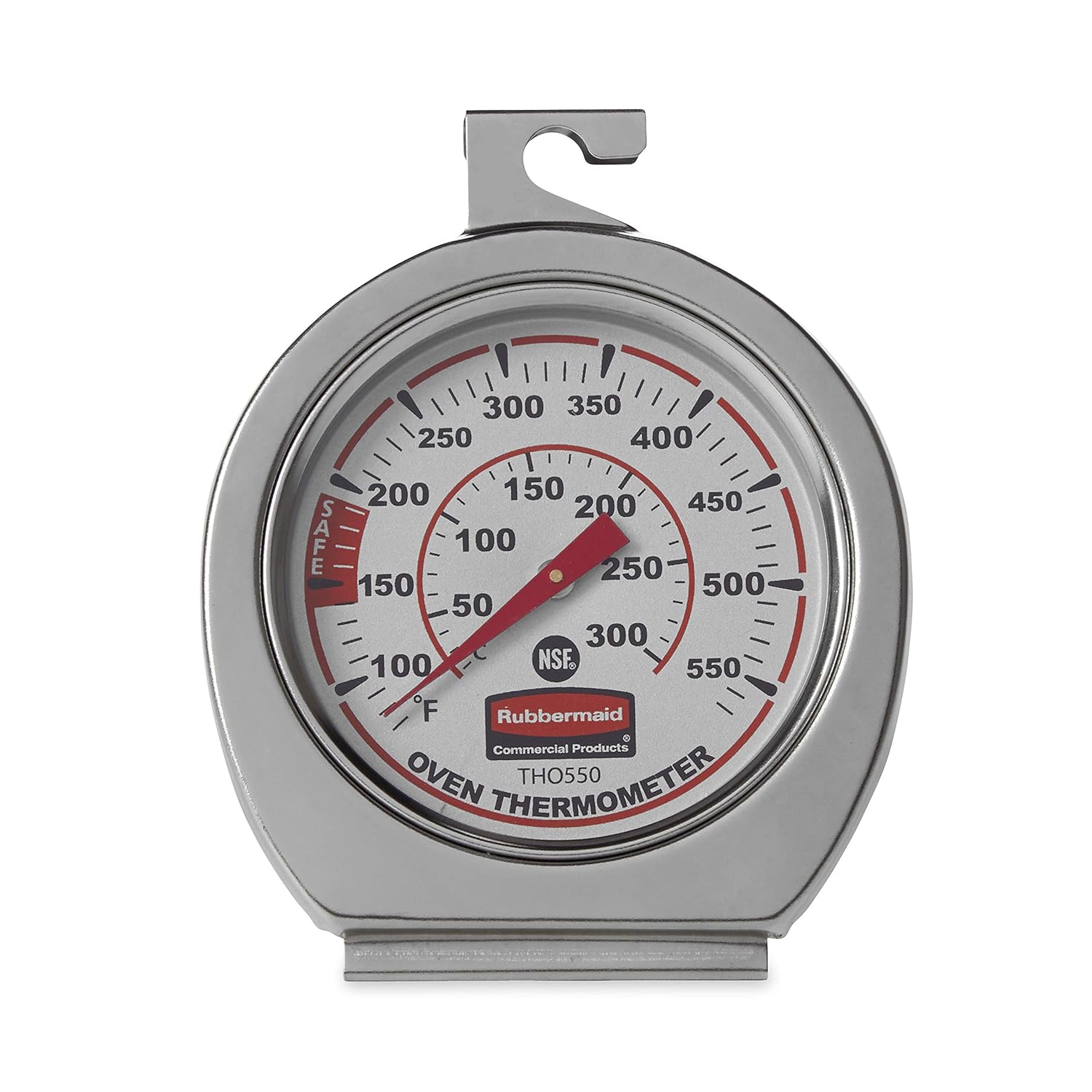 Rubbermaid Commercial Products Stainless Steel Instant Read Oven/Grill/Smoker Monitoring Thermometer: Industrial & Scientific