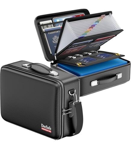 Amazon.com: BigPonPon Fireproof Document Box, Hard Case Highly