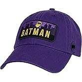 Popfunk Official Batman Scenic Patch Adjustable Snapback Cotton Twill Vintage Trucker Hat - Unisex for Men and Women, Purple