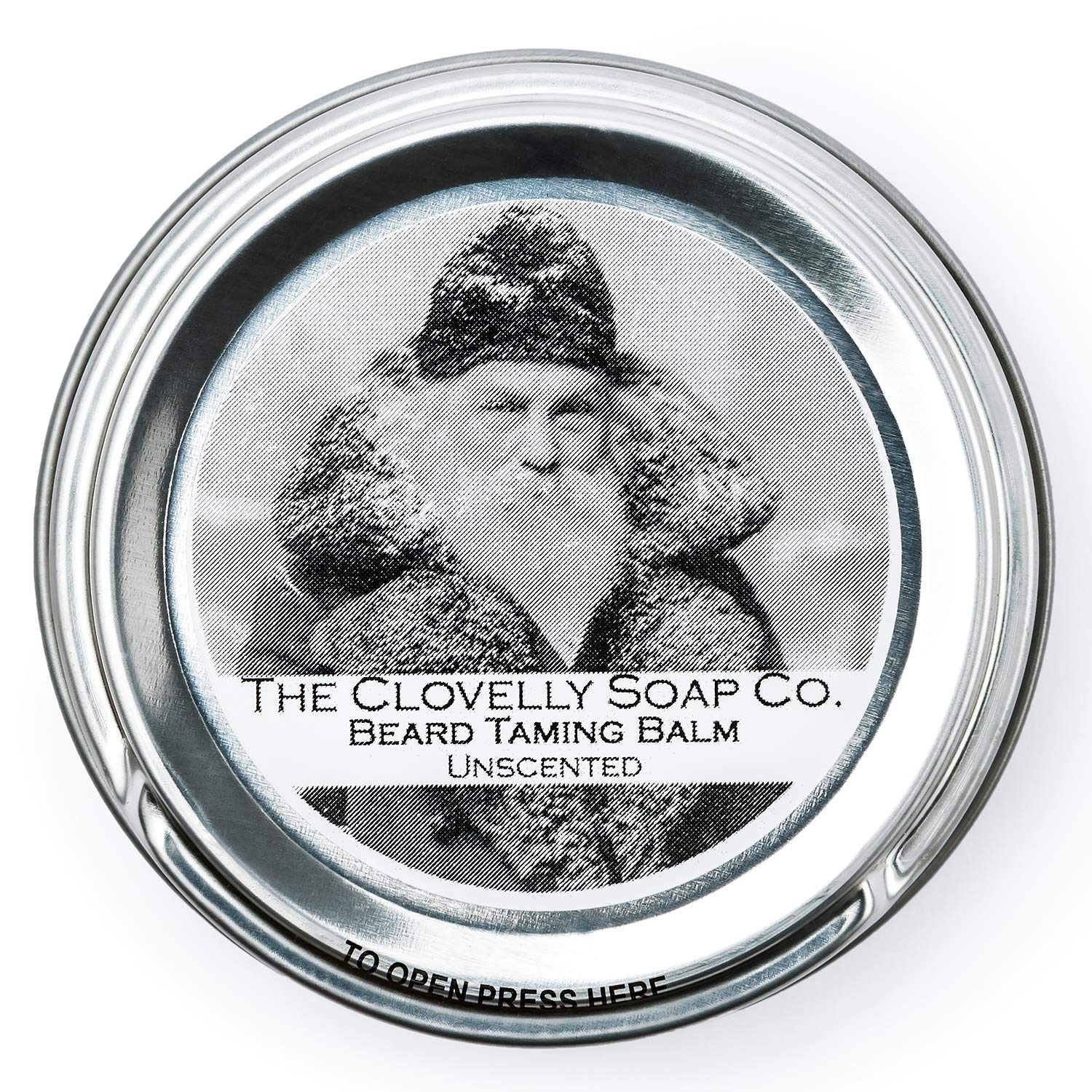 Clovelly Soap Co Natural Handmade Beard Balm Scent Free 65g Tin