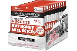 McSweeney’s Hot Honey Chicken Nuggets, Naturally Smoked, Gluten Free, Lactose and Soy Friendly, 7g Protein Per Serving, High 
