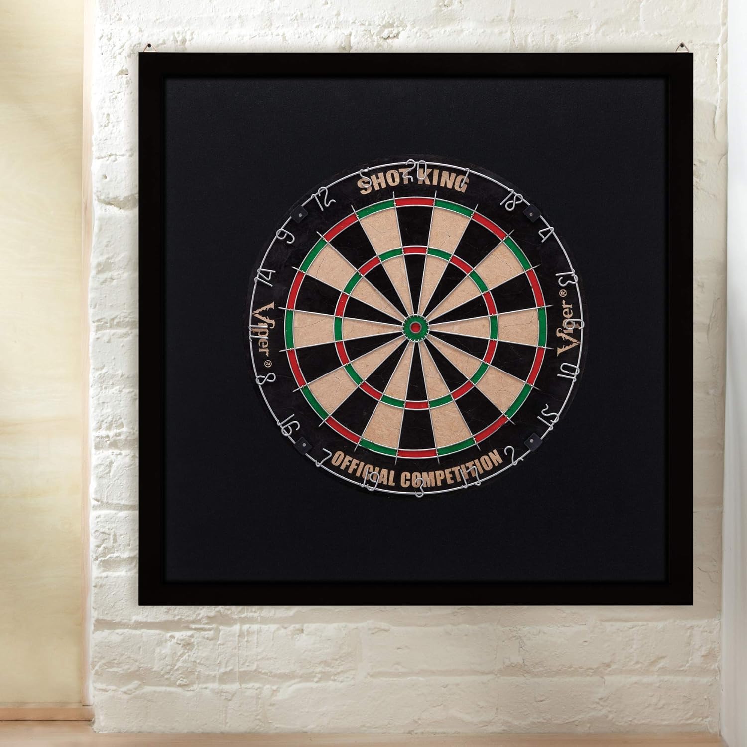 Viper Wood Framed Dartboard Backboard, Dark Mahogany Finish : Dart Backboards : Sports & Outdoors