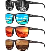 NSSIW Mens-Sunglasses Polarized Sunglasses Men : Classic Sun Glasses with UV Protection for Driving Fishing Golf 4 Packs