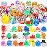 VOMAOK 24 Pack Mini Christmas Stress Balls Stress Relief Squeeze Toys for Christmas Stocking Stuffers Party Favors Gifts