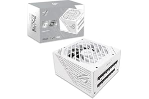 ASUS ROG Strix 850W White Edition PSU, Power Supply (ROG heatsinks, Axial-tech Fan Design, Dual Ball Fan Bearings, 0dB Techno