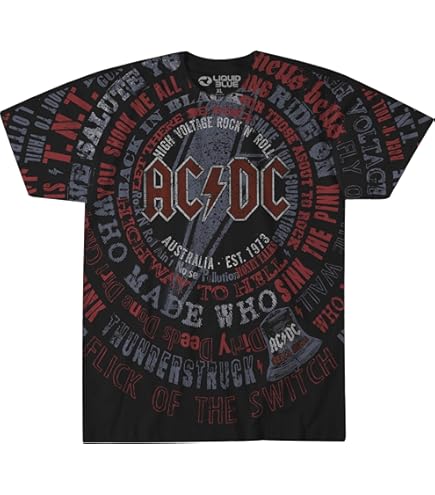 Ac/dc Logo Vintage Lightning Bolt Black T-shirt AC/DC Vintage