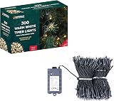 The Christmas Workshop 300 Warm White LED Christmas Lights 29.9m Battery view 6