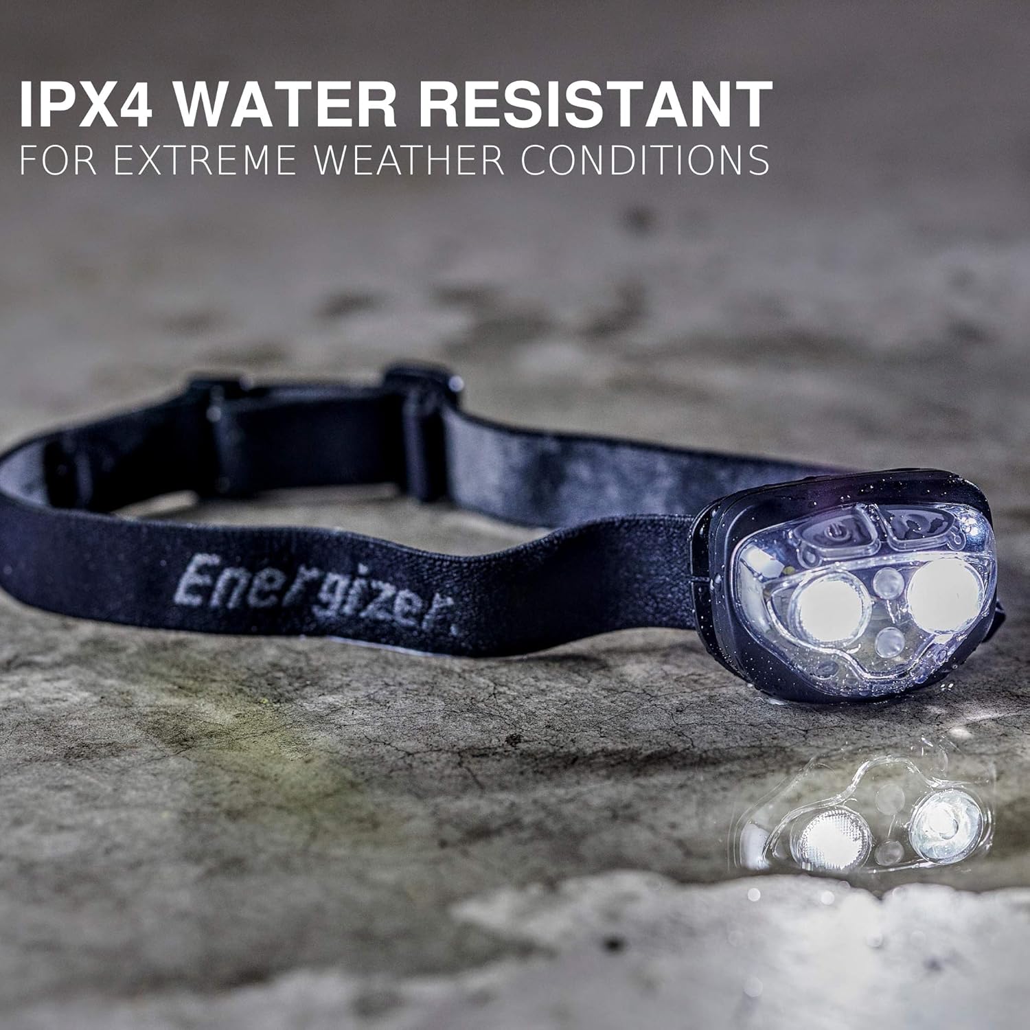 Energizer Rechargeable LED Headlamp, IPX4 Water Resistant, High-Powered Bright LED, Multiple Light Modes, Best Headlight for Camping, Running, Outdoors, Emergency Light, USB Included, Black: Sports & Outdoors
