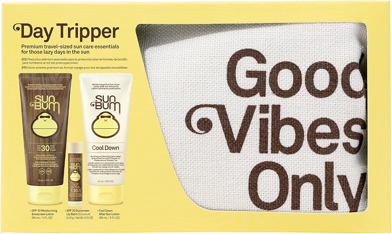 Sun Bum Day Tripper SPF 30 Sun Care Kit Travel Pack SPF 30 Lotion Lip Balm