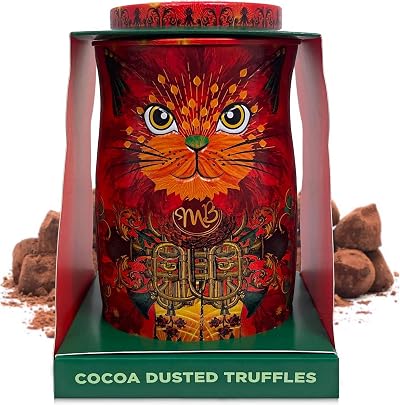 Monty Bojangles Cocoa Dusted Truffles Cat Tin Fire Dancer 135g
