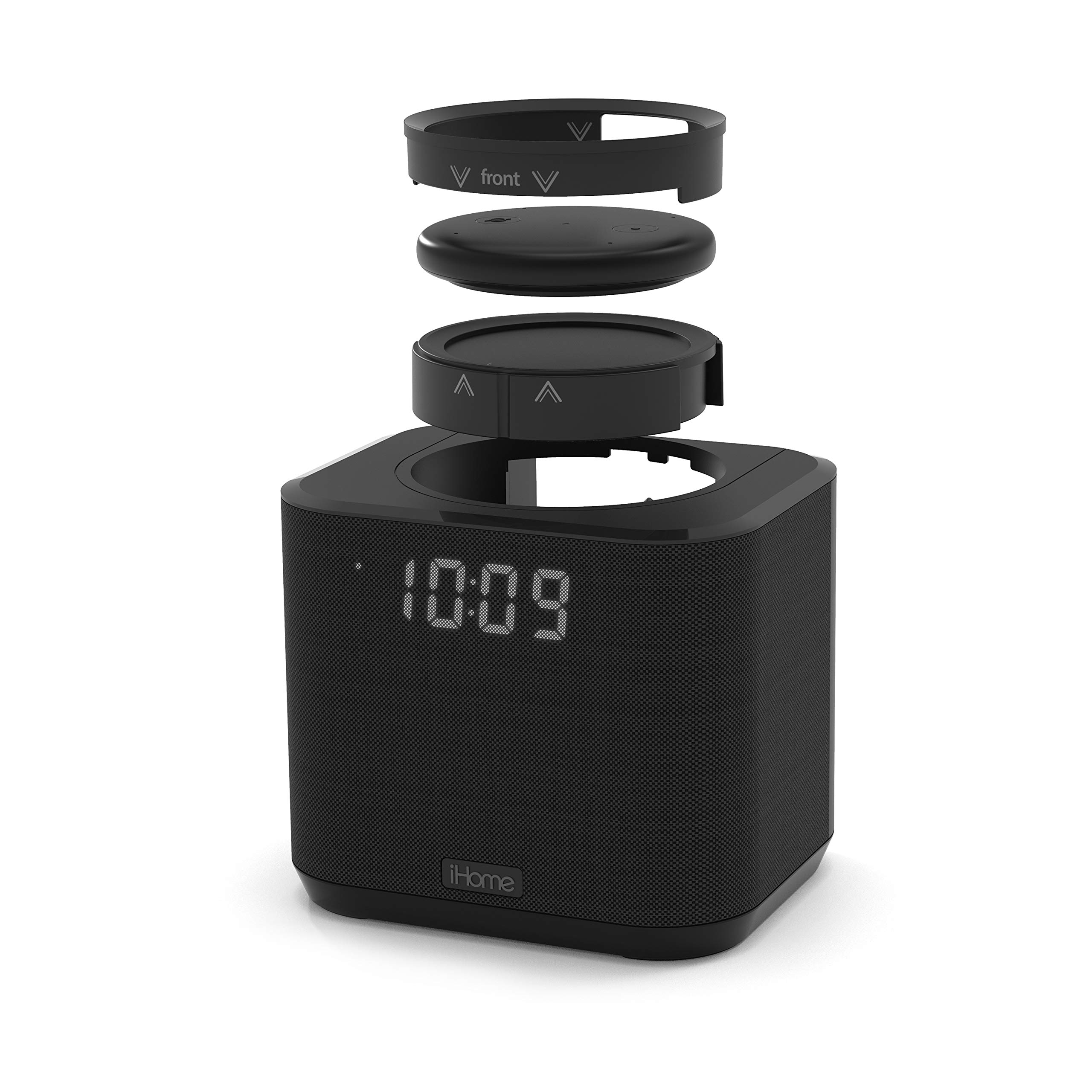 iHome iAV2v2 Docking Bedside and Home Clock Speaker System for Amazon