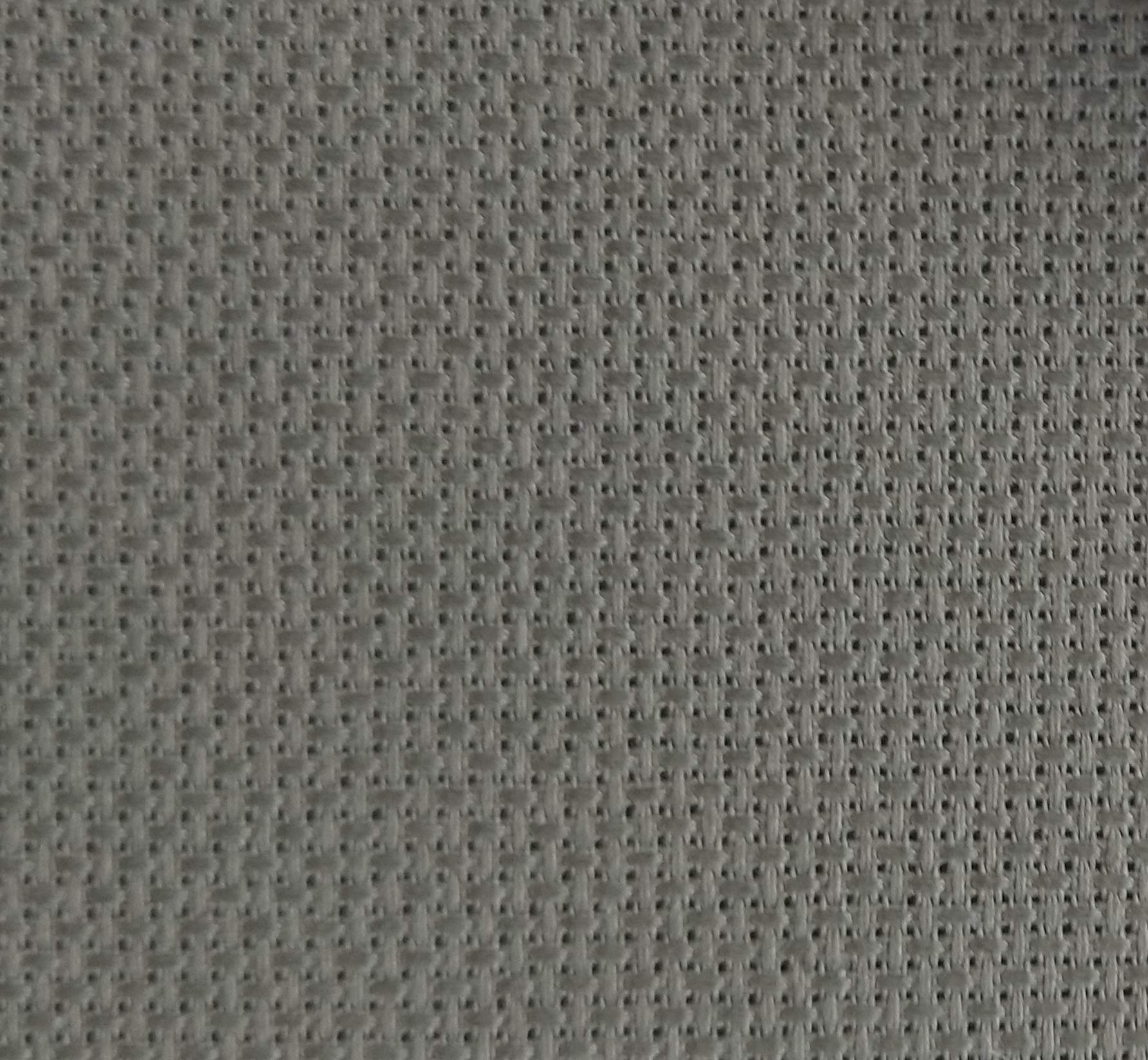 KCS 48cmx72cm 14CT Counted Cotton Aida Cloth Cross Stitch Fabric (Dark Grey)