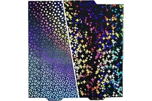 Sifrothy Smooth Galaxy PEY+Kaleidoscope PEK Build Plate for Bambu Lab A1 Mini 3D Printer,Double Sided Smooth Flexible Spring Steel Plate Effect Sheet 184x184mm for Bambu Lab A1 Mini