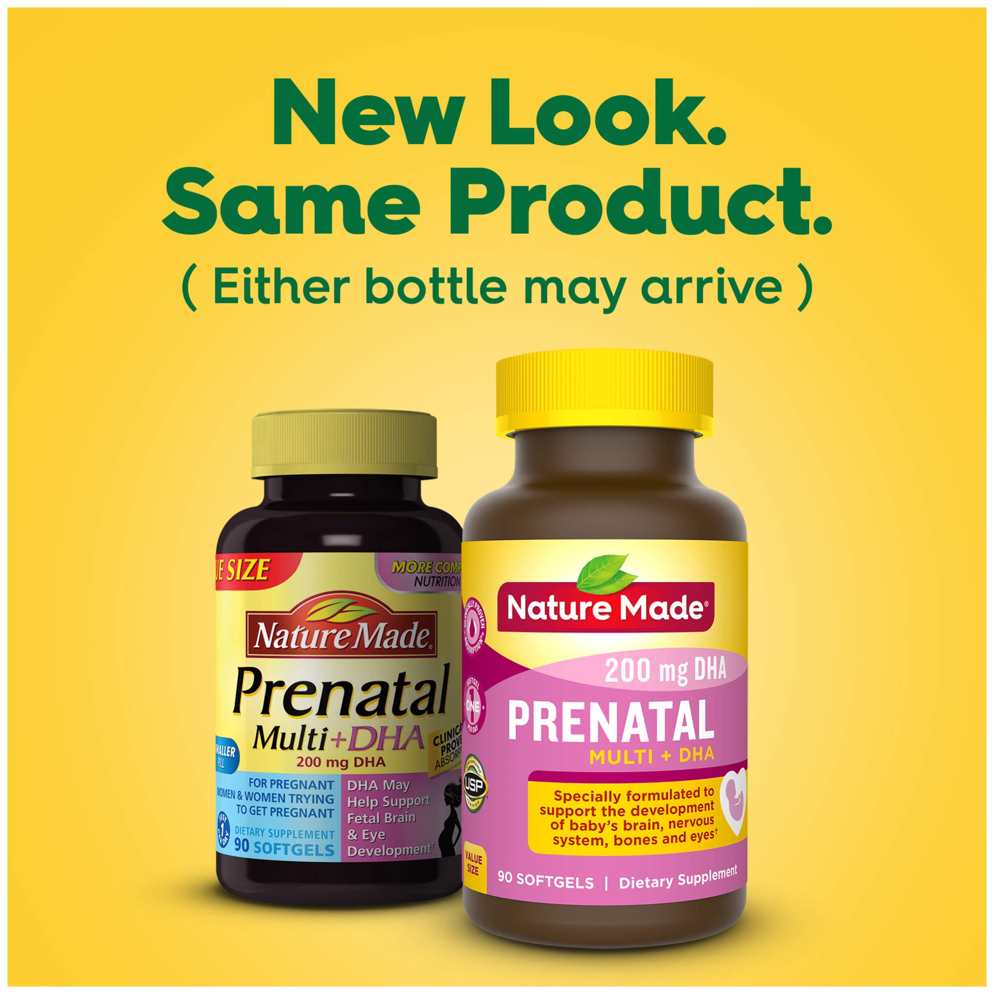 Nature Made Prenatal Vitamin + DHA Softgel With Folic Acid 90ct on