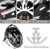 RaMokey Cycle Helmet Lightweight Adjustable 58-62cm White 18 Vents view 3