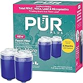 PUR PLUS Faucet Mount Replacement Filter 2-Pack, Lead Reduction, RF99992 | Mineral core technology, filters water over natural minerals, crisp taste, up to 6-month supply