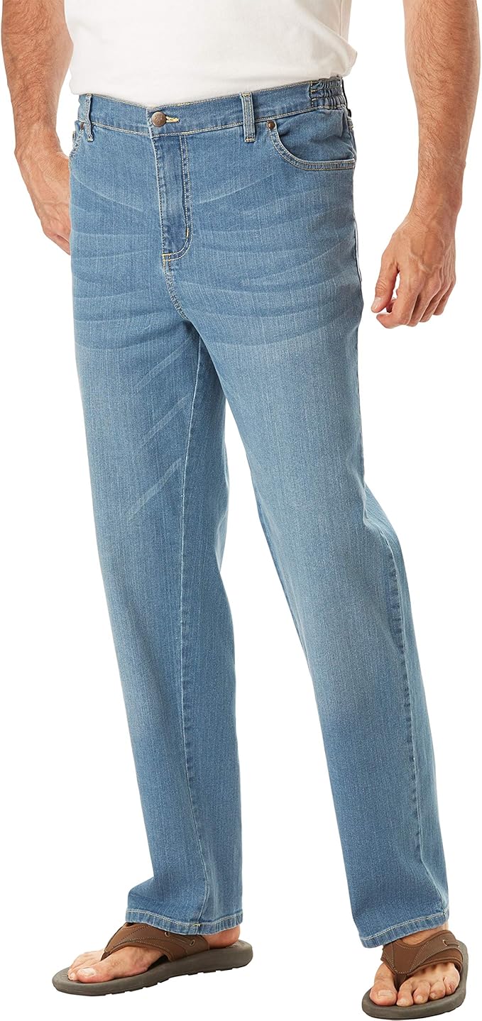 KS Island by Kingsize Men's Big & Tall Lightweight Jeans Big 54 38