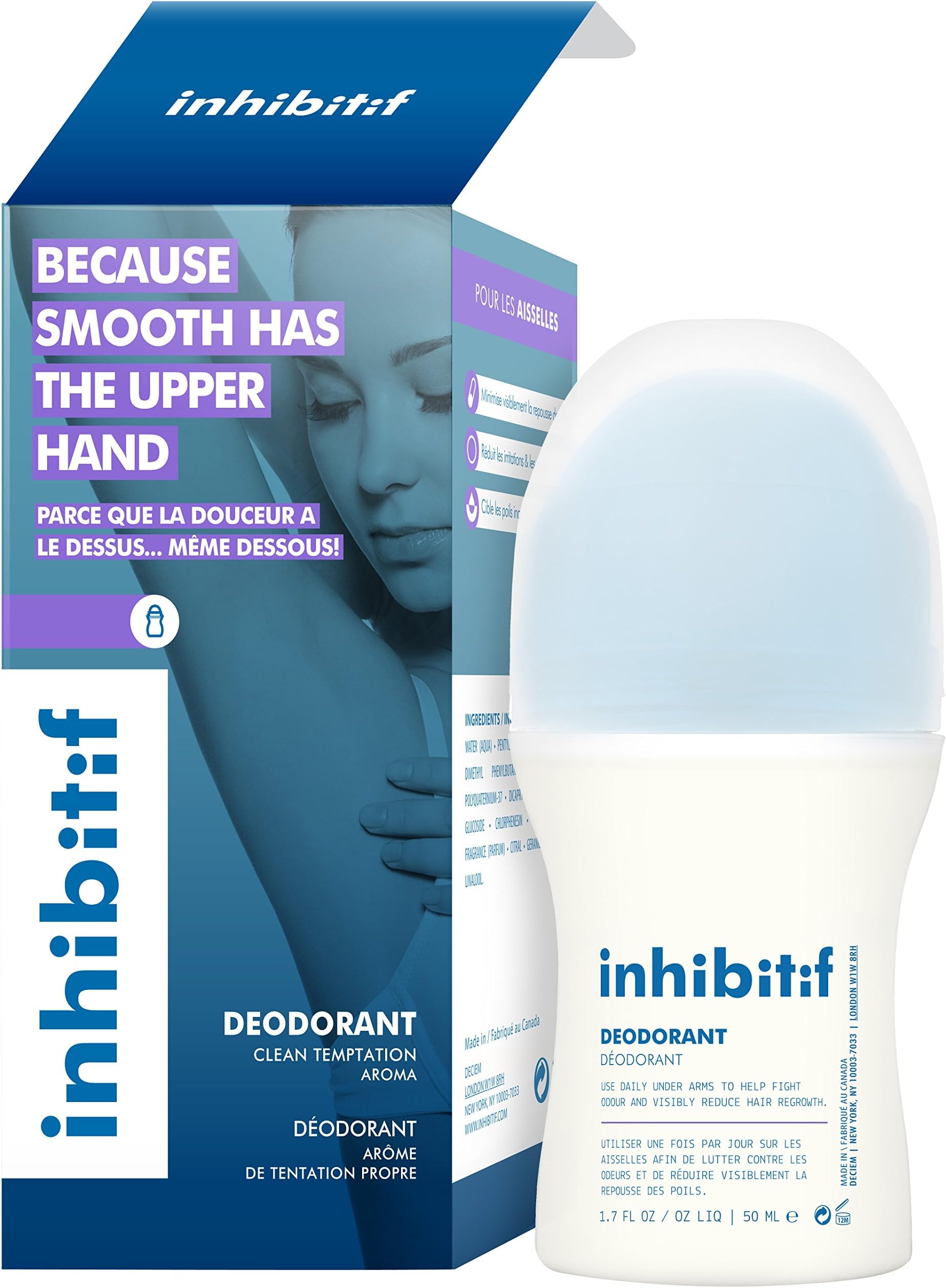 Inhibitif Hair-Free Deodorant - Kinetic Energy Aroma-1.7 oz.