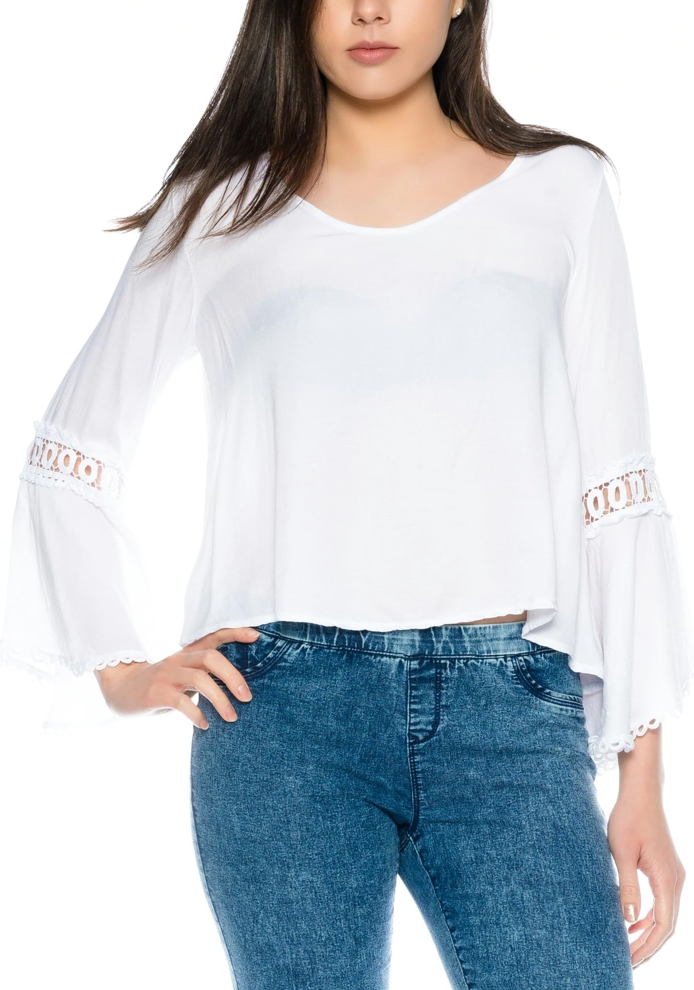Crazy Age Women's Plain Round Collar Vest Top