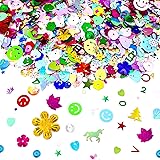 LEEFONE 60 Gram Sequins for Crafts, Mixed Sequins
