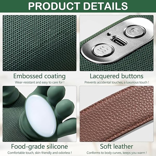 RERCARRE NECK MASSAGER WITH HEAT FOR PAIN RELIEF DEEP TISSUE, BIONIC HEATED MASSAGER WITH FINGERS, 4D KNEADING MASSAGE, 2026 UPGRADED SIMULATES A REAL PALM MASSAGE FOR COMFORT, RELAX MUSCLE TENSION
