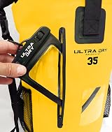 Ultra Dry Adventurer Premium 55L Waterproof Dry Bag Backpack Yellow view 7