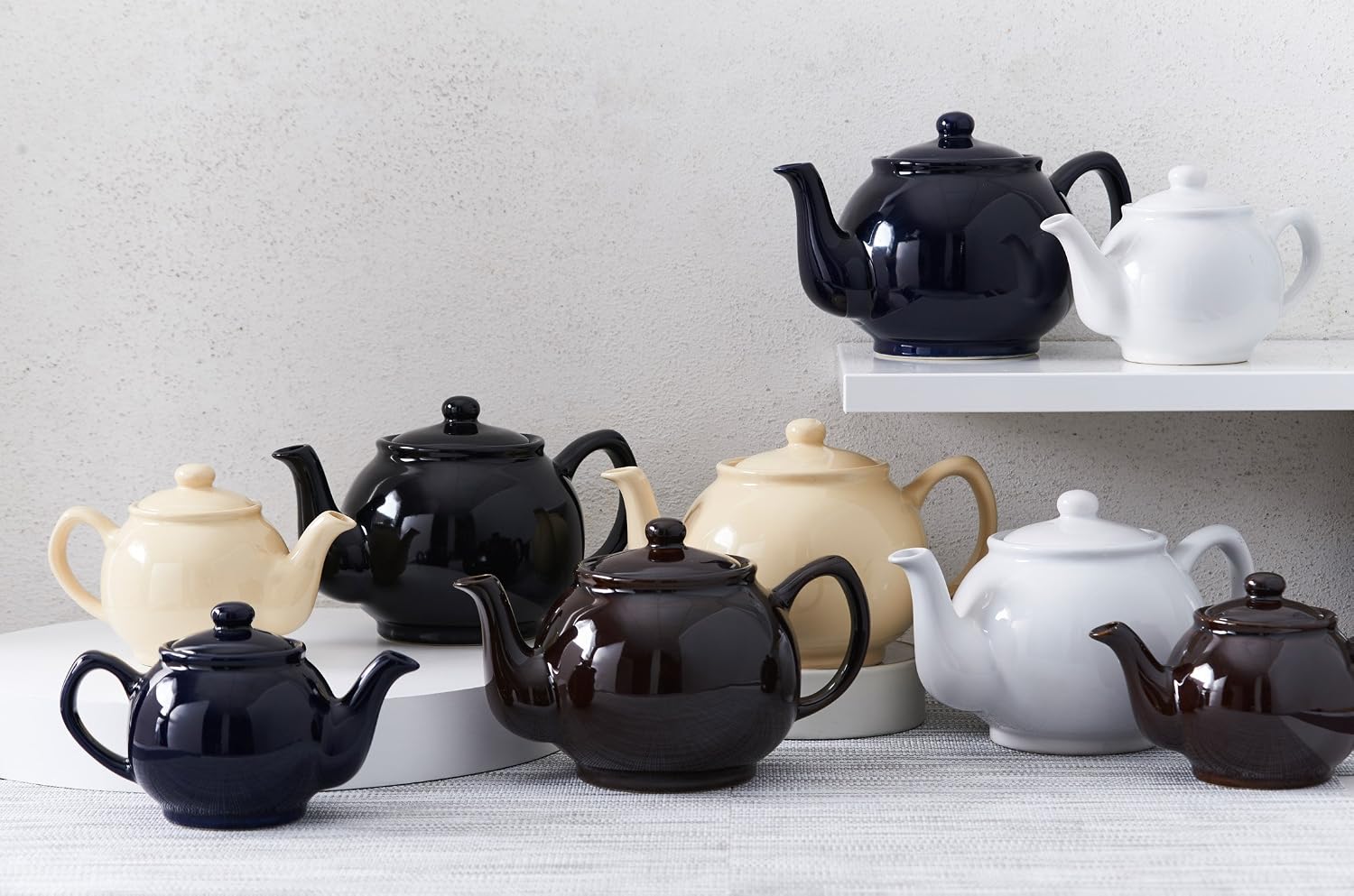 Price & Kensington Matt Navy Blue 6cup Teapot, 6 Cups - Image 4