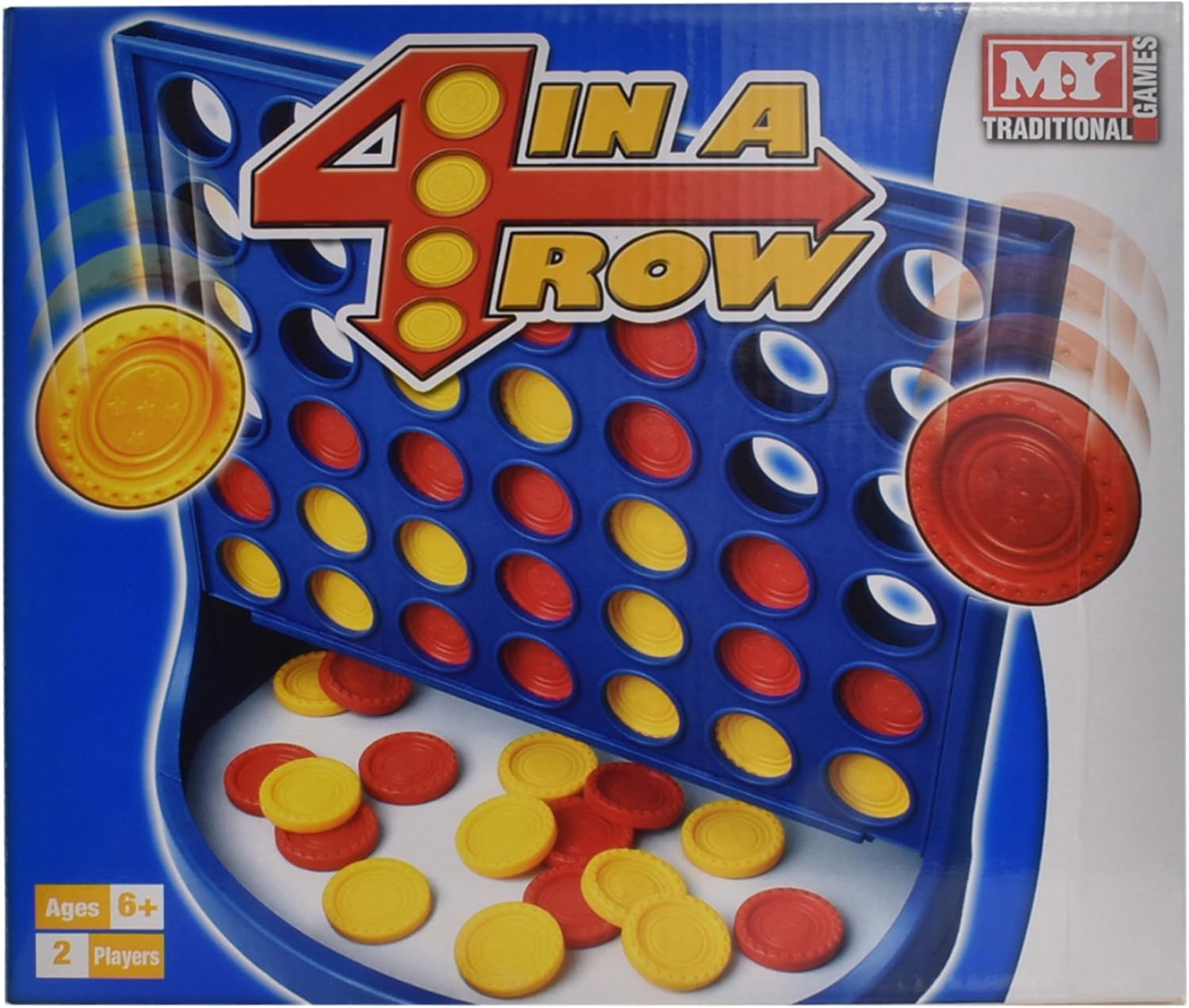 HomeZone® Line Up 4 Traditional Board Games Family Boards Games