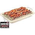 Bacon Tray - 2-Piece Set – Marble Coating - Durable, Non-Stick Cooking Tray for Bacon – White Stone Tray and Carbon Steel Rack