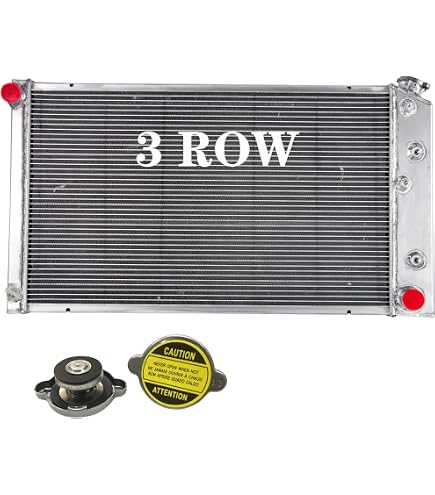 Radiateur Aluminium 3 Rangées 26" Pour Chevrolet Camaro, Malibu, Monte Carlo 70-88 V8 AT