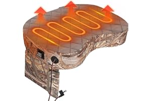 Portable Heated Stadium Seat Cushion 3 Level Adjustable Temperature Outdoor Camping Chair Pad Water Resistant Oxford Fabric C