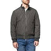 DOCKERS Men's Diamond Quilted Stand Collar Bomber
