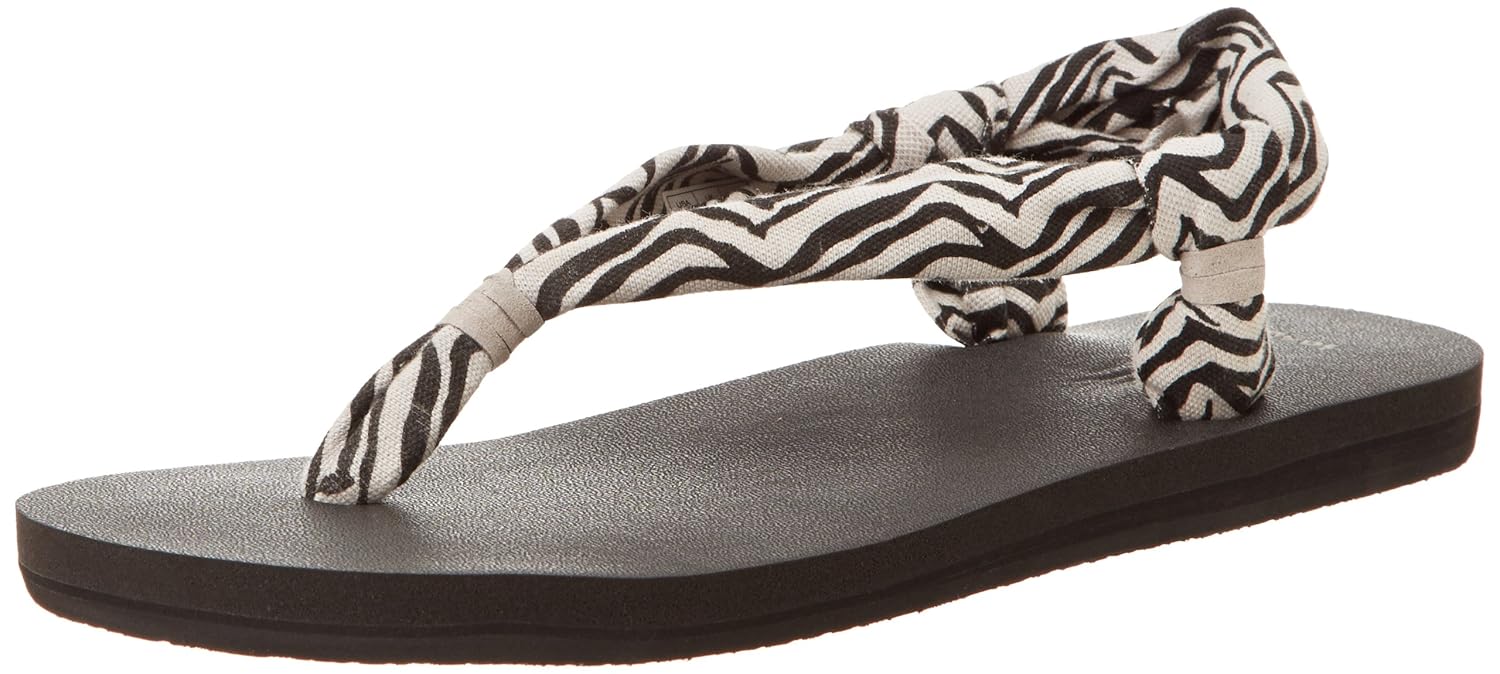 sanuk zebra flip flops